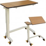 ADJUSTABLE HOSPITAL OVERBED TABLE