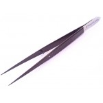 FORCEPS, S/STEEL, PTFE COATED, POINTED TIP, SERRATED - 115mm