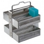 STAINING RACK FOR 30 SLIDES - STAINLESS STEEL