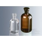 GLASS BOTTLE & STOPPER - ROUND SHOU NAR NECK AMBER - 250ml