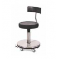 Foot Operated Stool with backrest