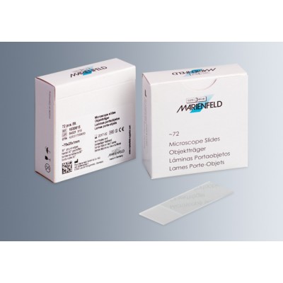 Microscope slides in special packing - With 90° ground edges