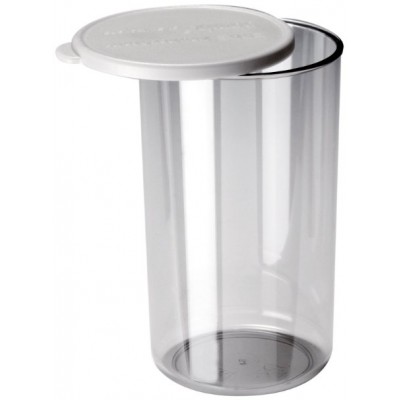 BEAKER WITH LID - WHITE