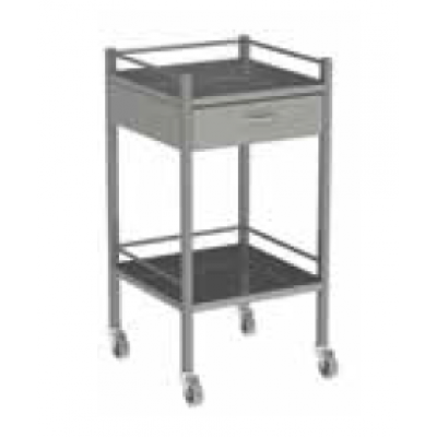 Stainless Steel 1 Draw Trolley