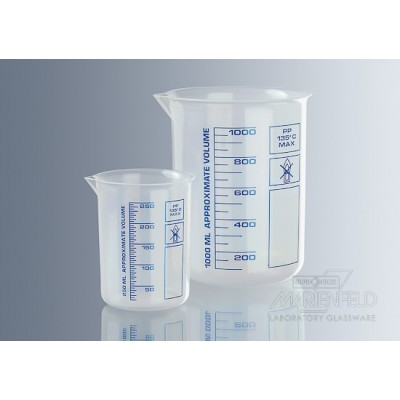 Beakers made of plastic