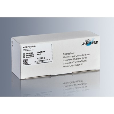 Cover glasses thickness No. 1.5 / No. 0 / No. 2 - Thickness No. 1.5 (0.16 to 0.19 mm)