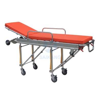 Backrest Adjustable Stretcher Trolley