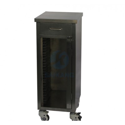 Stainless Steel Medical Records Trolleys-20 Records
