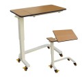 Hospital Overbed Table With Wheels