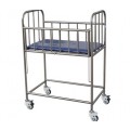 Stainless Steel Baby Crib With Side Rail