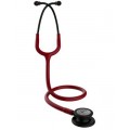 3M™ Littmann® Classic III™ Stethoscope, Black-Finish Chestpiece, stem and headset, Burgundy Tube, 69cm, 5868