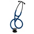 3M™ Littmann® Cardiology IV™ Stethoscope, Black-Finish Chestpiece, Navy Blue Tube, Black Stem and Headset, 69cm, 6168