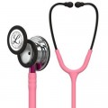 3M™ Littmann® Classic III™ Monitoring Stethoscope, Mirror Chestpiece, Pearl Pink Tube, Pink Stem and Smoke Headset, 69 cm, 5962